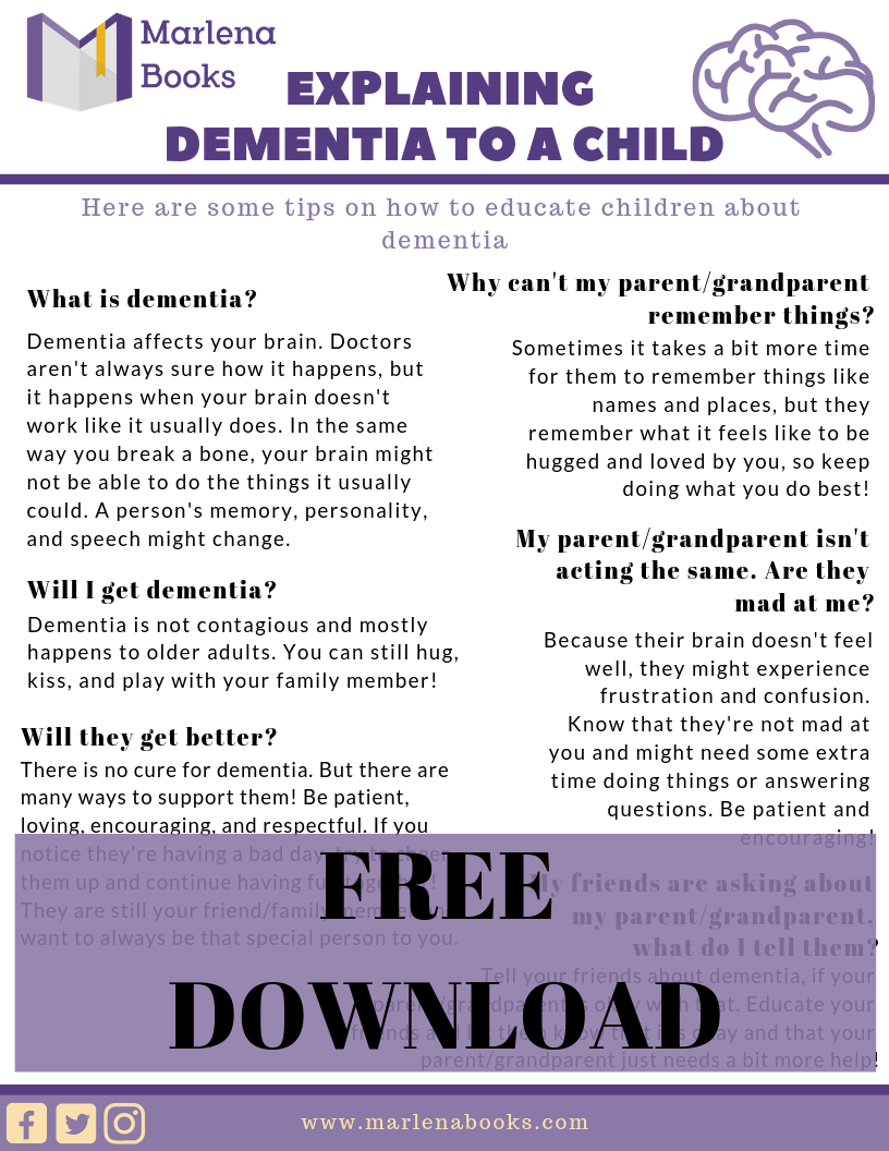 How to Explain Dementia to a Child - Free Download!