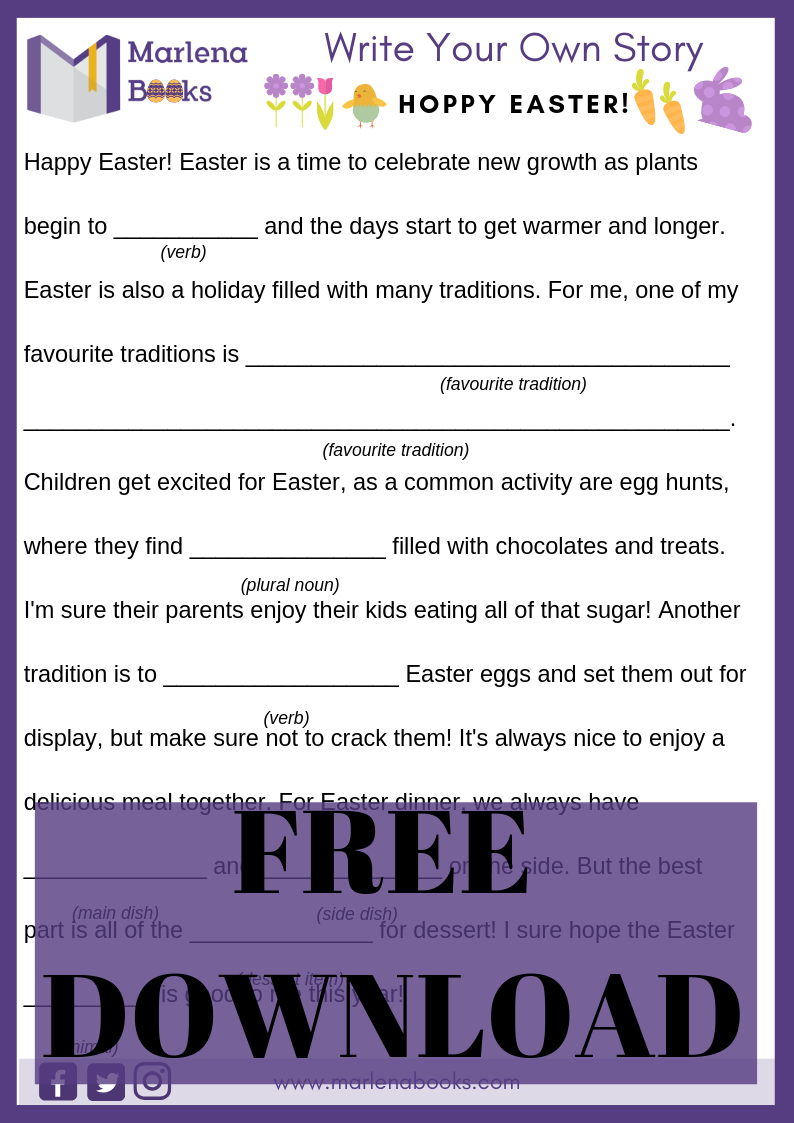 Hoppy Easter Mad Lib - Free Download!