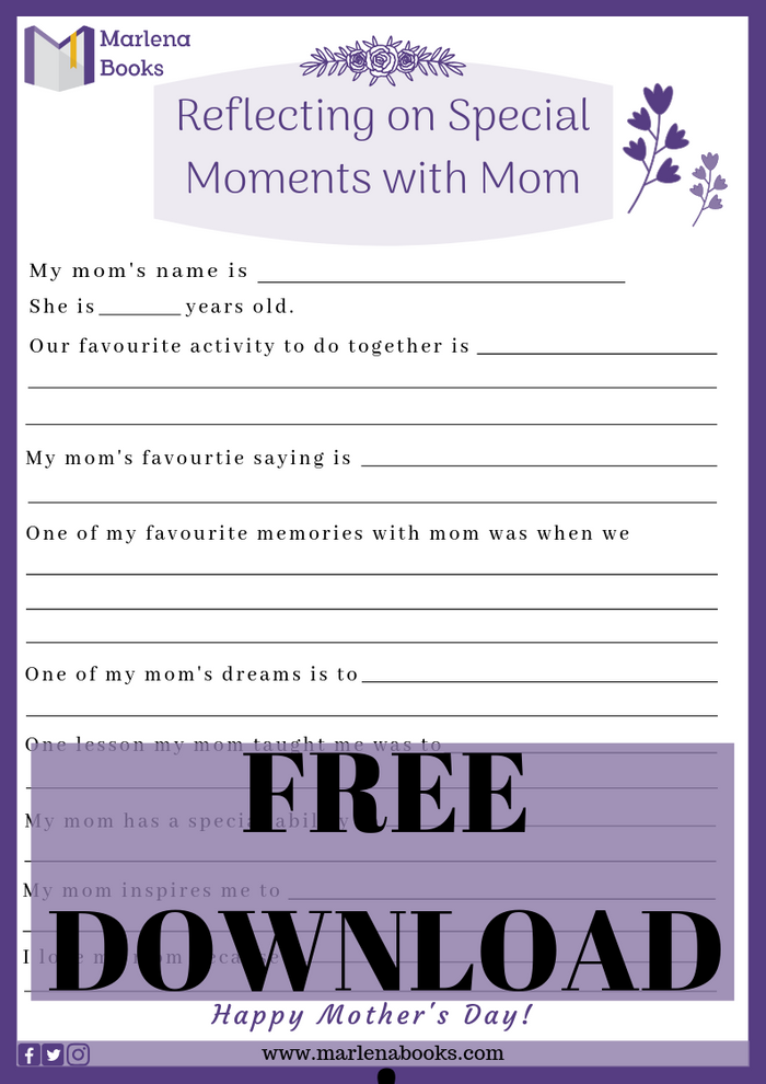 Mother's Day Reflection Journal